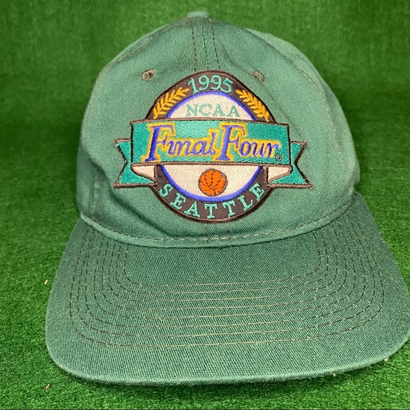 Vintage NCAA 1995 Final Four Seattle March Madness Green Snapback Hat One Size - Picture 2 of 11